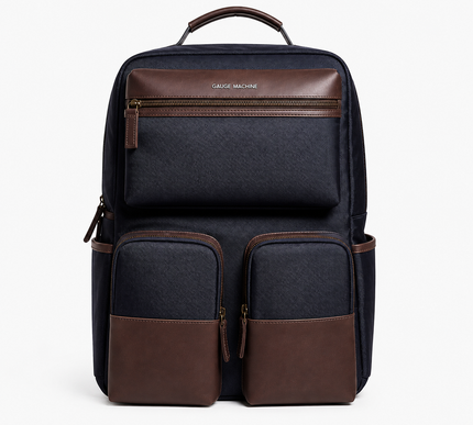 TwinVault Leather Backpack