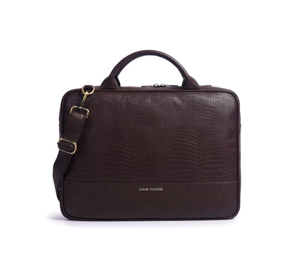 Gauge Machine 16"Classic Laptop Briefcase with Detachable Strap
