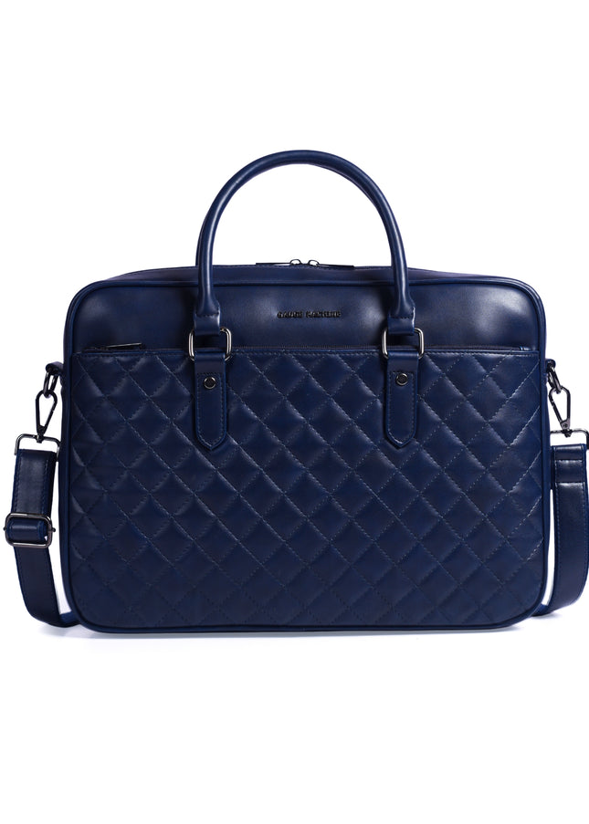Gauge Machine 16" Quilted Laptop Bag with Detachable Strap