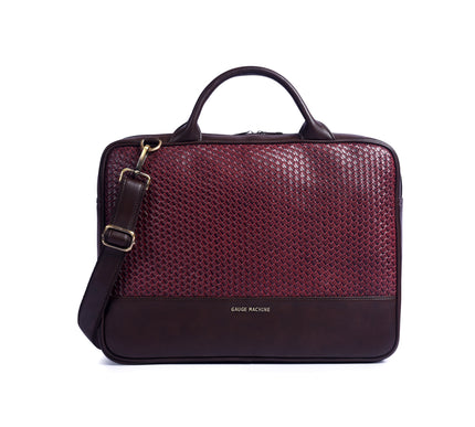Gauge Machine 16"Classic Laptop Briefcase with Detachable Strap