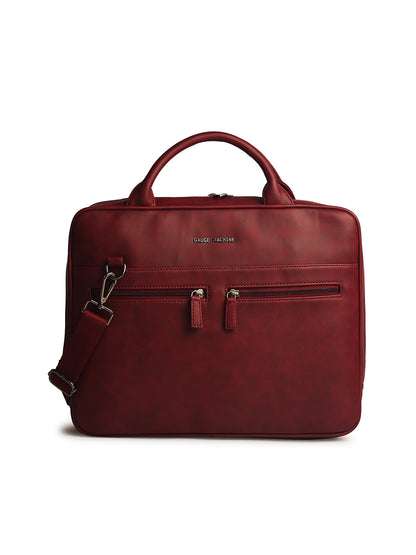 Gauge Machine 16" Wine Laptop Bag with Detachable Strap