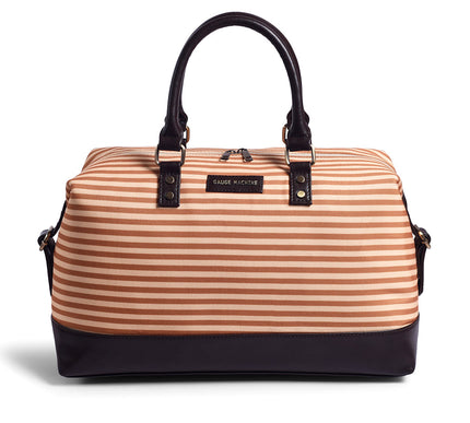 Gauge Machine Yellow Stripped Beach Duffle Bag