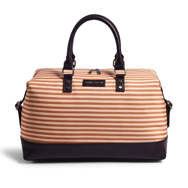 Gauge Machine Yellow Stripped Beach Duffle Bag