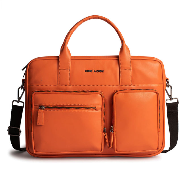 Gauge Machine 16" Orange Laptop Bag with Detachable Strap