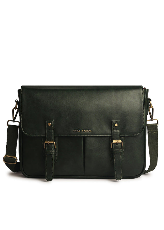 Gauge Machine 16" Olive Laptop Bag with Detachable Strap