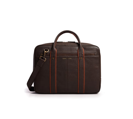 Gauge Machine Dimension Leather Laptop Bag