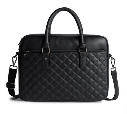 Gauge Machine 16" Quilted Laptop Bag with Detachable Strap
