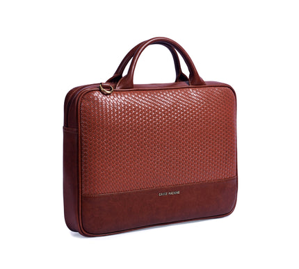Gauge Machine 16"Classic Laptop Briefcase with Detachable Strap