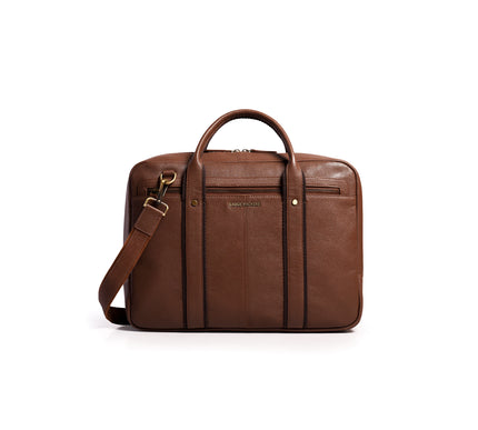 Gauge Machine Dimension Leather Laptop Bag