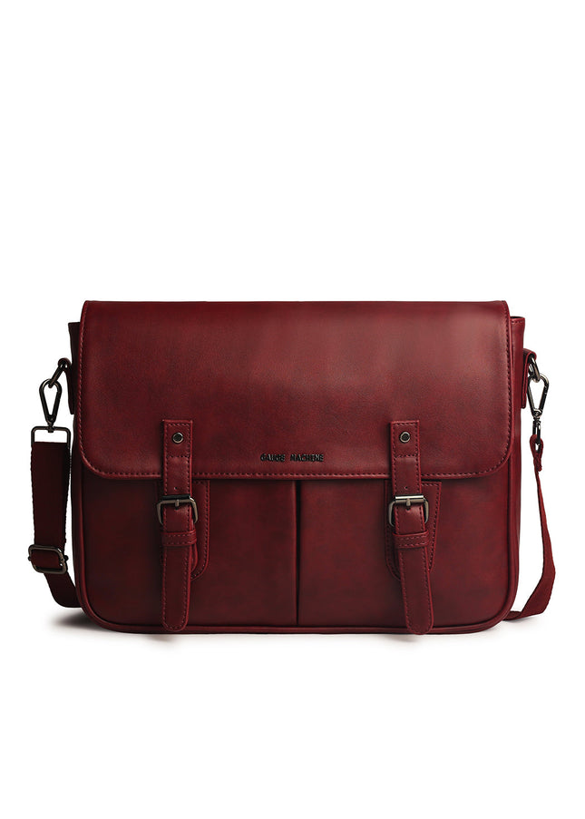Gauge Machine 16" Wine Laptop Bag with Detachable Strap