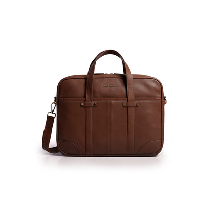 Gauge Machine Meridian Leather Laptop Bag