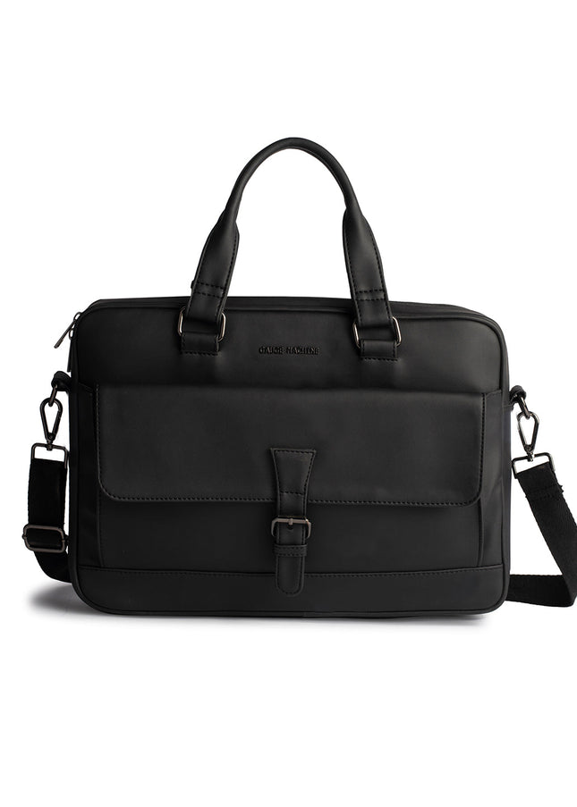 Gauge Machine 16" Black Laptop Bag with Detachable Strap