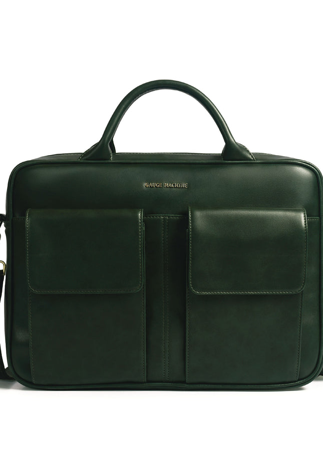 Gauge Machine 16" Olive laptop bag with Detachable Strap