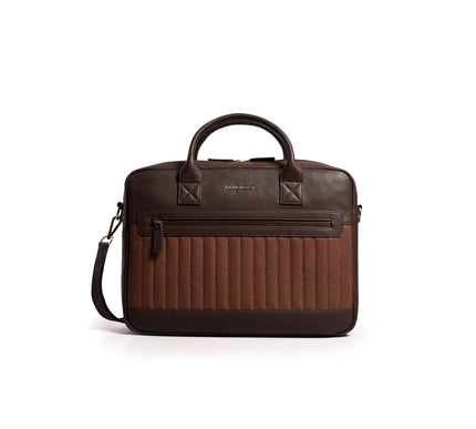 Gauge Machine Ridgeline Leather Laptop Bag