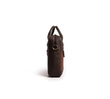Gauge Machine Ridgeline Leather Laptop Bag