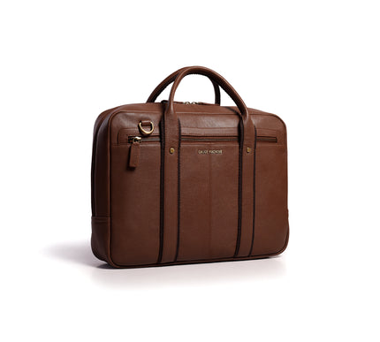 Gauge Machine Dimension Leather Laptop Bag