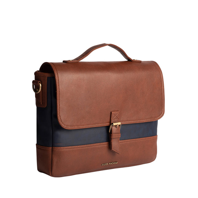 Gauge Machine 16" Tan Laptop messenger Bag with Detachable Strap