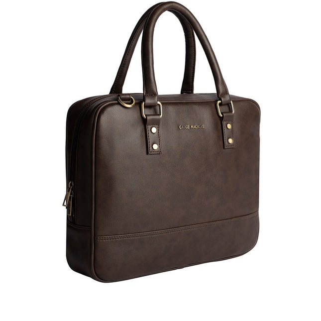 Gauge Machine 16" Brown Laptop Bag with Detachable Strap