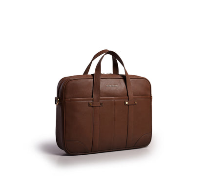 Gauge Machine Meridian Leather Laptop Bag