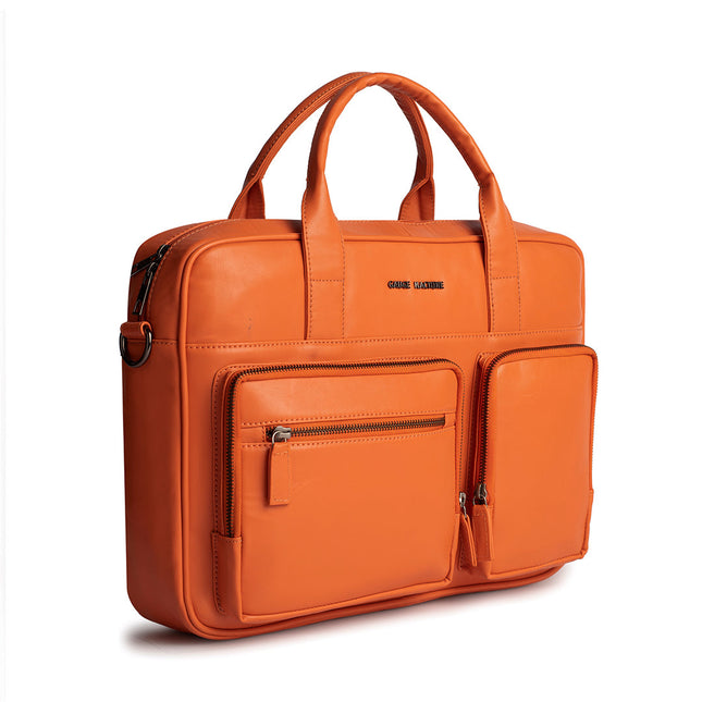 Gauge Machine 16" Orange Laptop Bag with Detachable Strap