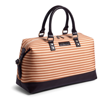 Gauge Machine Yellow Stripped Beach Duffle Bag