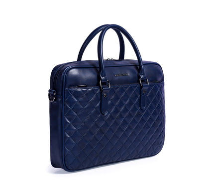 Gauge Machine 16" Quilted Laptop Bag with Detachable Strap