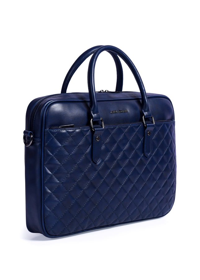 Gauge Machine 16" Quilted Laptop Bag with Detachable Strap