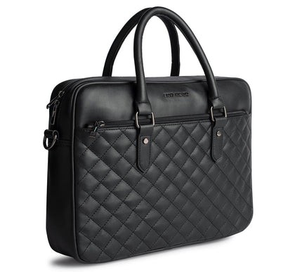 Gauge Machine 16" Quilted Laptop Bag with Detachable Strap