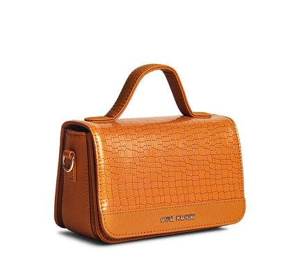 Gauge Machine Plush Tan Sling Hand Bag