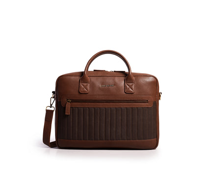Gauge Machine Ridgeline Leather Laptop Bag