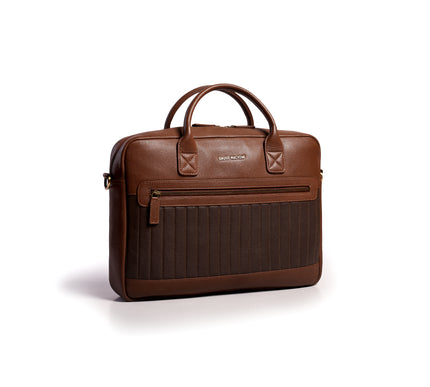 Gauge Machine Ridgeline Leather Laptop Bag