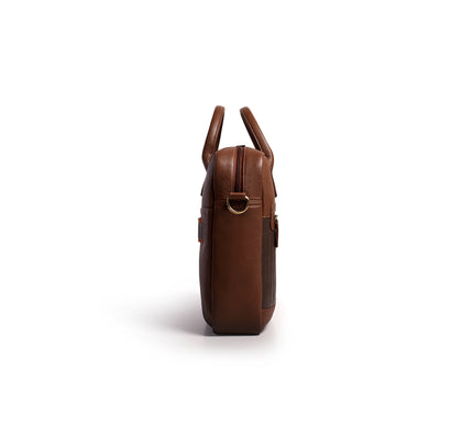Gauge Machine Ridgeline Leather Laptop Bag