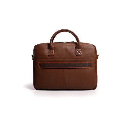 Gauge Machine Ridgeline Leather Laptop Bag