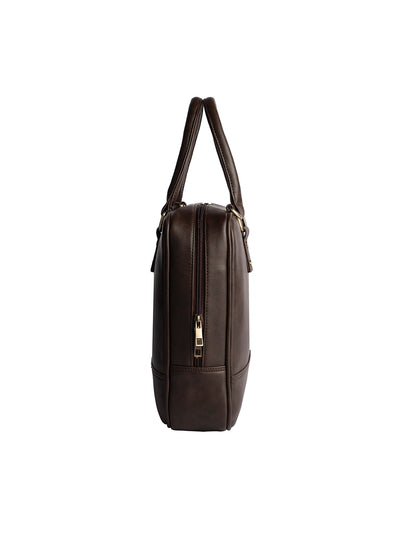 Gauge Machine 16" Brown Laptop Bag with Detachable Strap