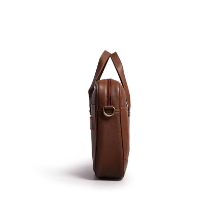 Gauge Machine Meridian Leather Laptop Bag