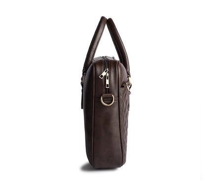 Gauge Machine 16" Quilted Laptop Bag with Detachable Strap