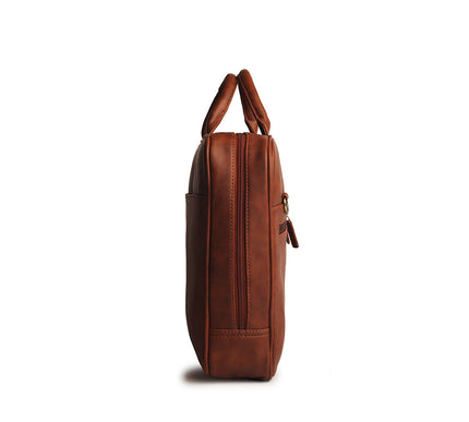 Gauge Machine 16" Tan Laptop Bag with Detachable Strap