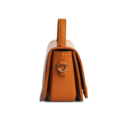 Gauge Machine Plush Tan Sling Hand Bag