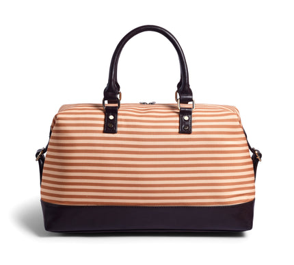 Gauge Machine Yellow Stripped Beach Duffle Bag