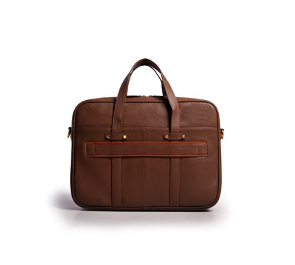 Gauge Machine Meridian Leather Laptop Bag