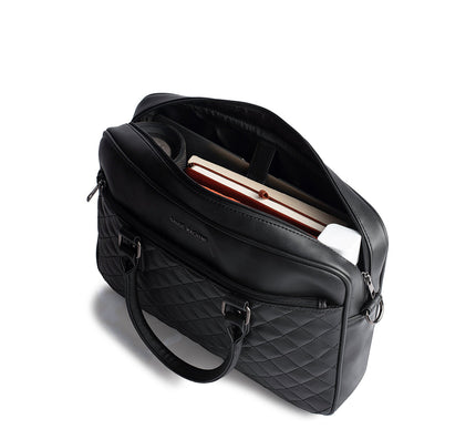 Gauge Machine 16" Quilted Laptop Bag with Detachable Strap