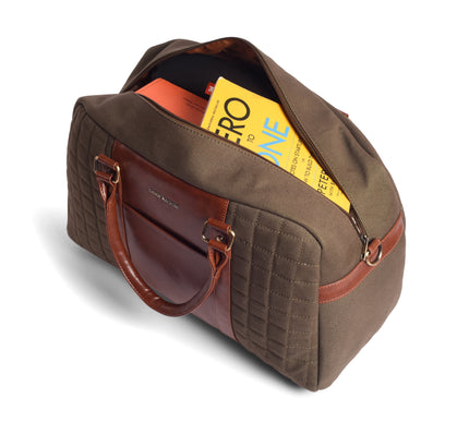 Gauge Machine Brown Haversack Duffle Bag