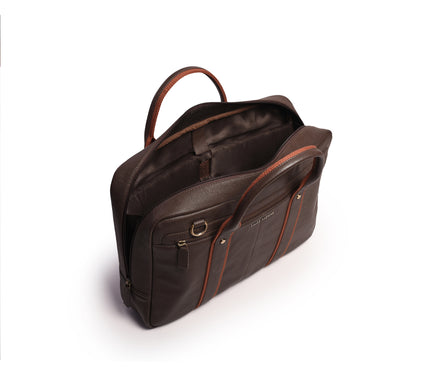 Gauge Machine Dimension Leather Laptop Bag