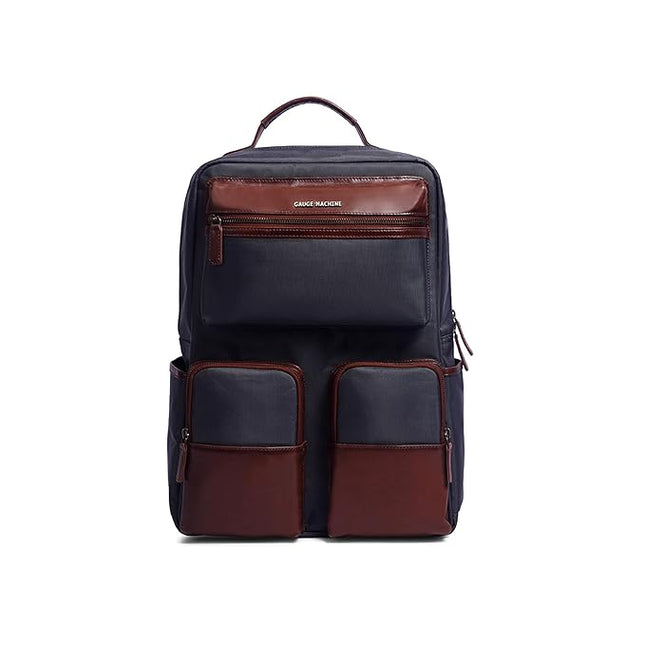 Gauge Machine Professional Leather Laptop Backpack
