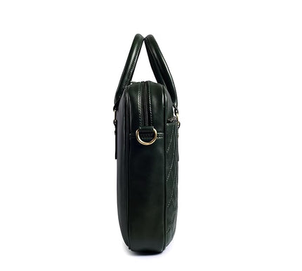Gauge Machine 16" Quilted Laptop Bag with Detachable Strap