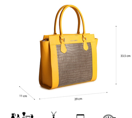 Yellow Adore Tote Bag