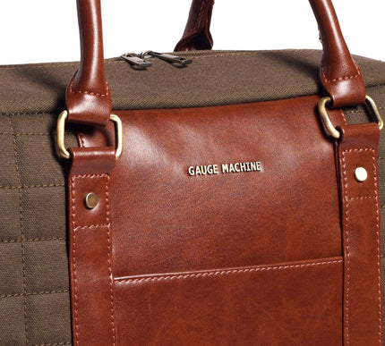 Gauge Machine Brown Haversack Duffle Bag