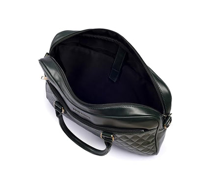 Gauge Machine 16" Quilted Laptop Bag with Detachable Strap