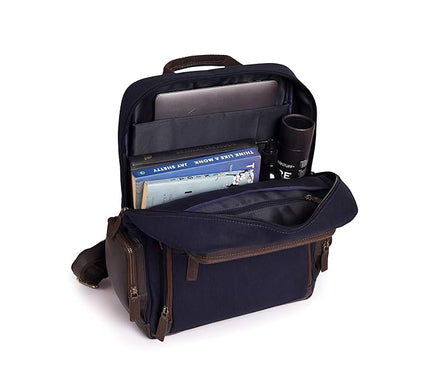 Gauge Machine Professional Genuine Leather and Canvas Backpack