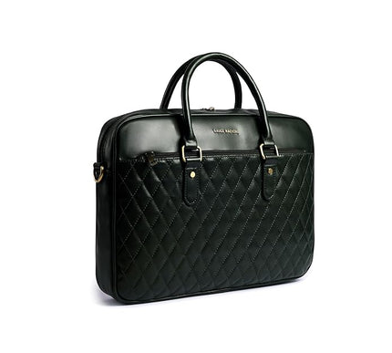 Gauge Machine 16" Quilted Laptop Bag with Detachable Strap